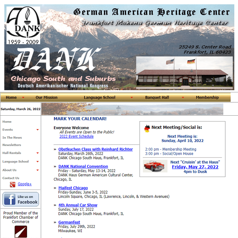 German Organization in Frankfort IL - German American National Congress Chicago South and Suburbs