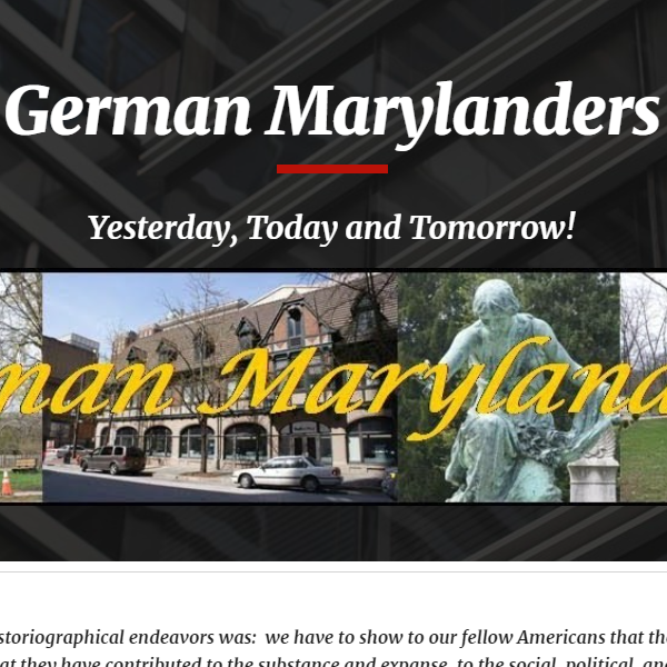 German Organization in Maryland - German Marylanders