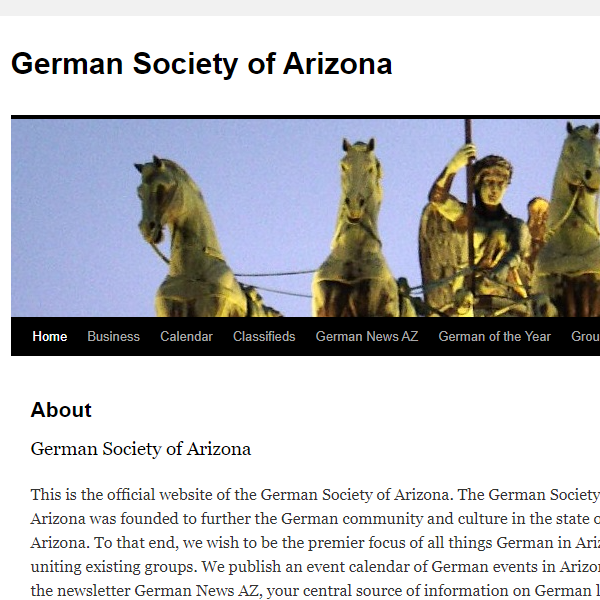 German Speaking Organizations in Arizona - German Society of Arizona